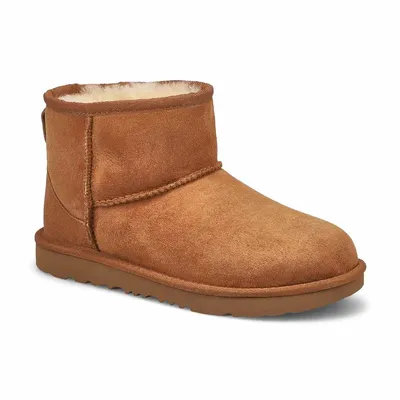 Girls Classic Mini II Sheepskin Boot - Chestnut