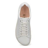 Mens Bend Lace Up Sneaker - White