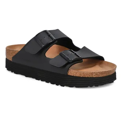Womens Arizona Vegan Narrow Sandal - Black