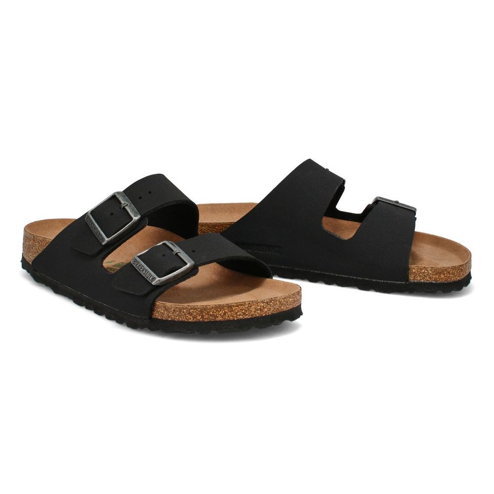 Womens Arizona Vegan Narrow Sandal - Black