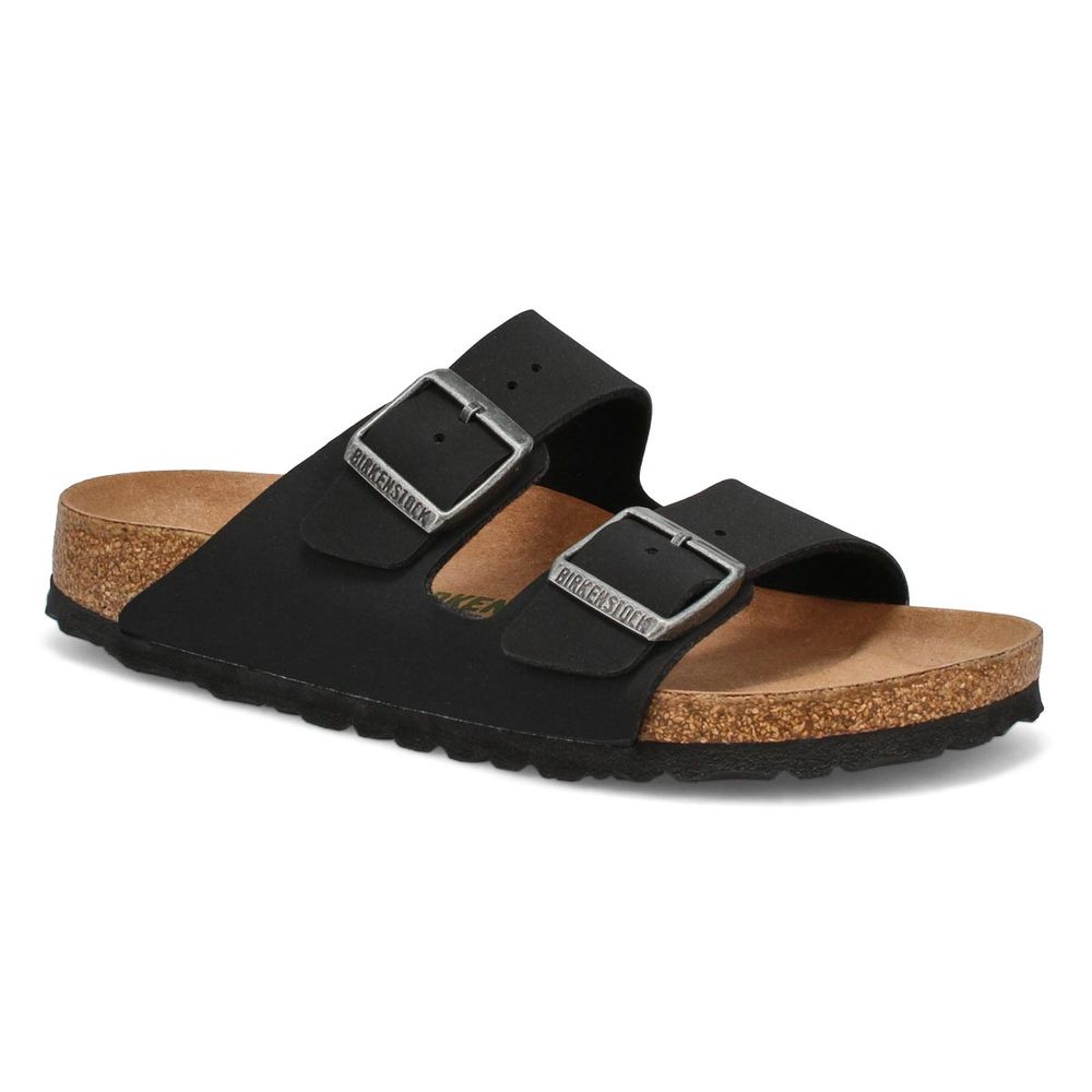 Womens Arizona Vegan Narrow Sandal - Black