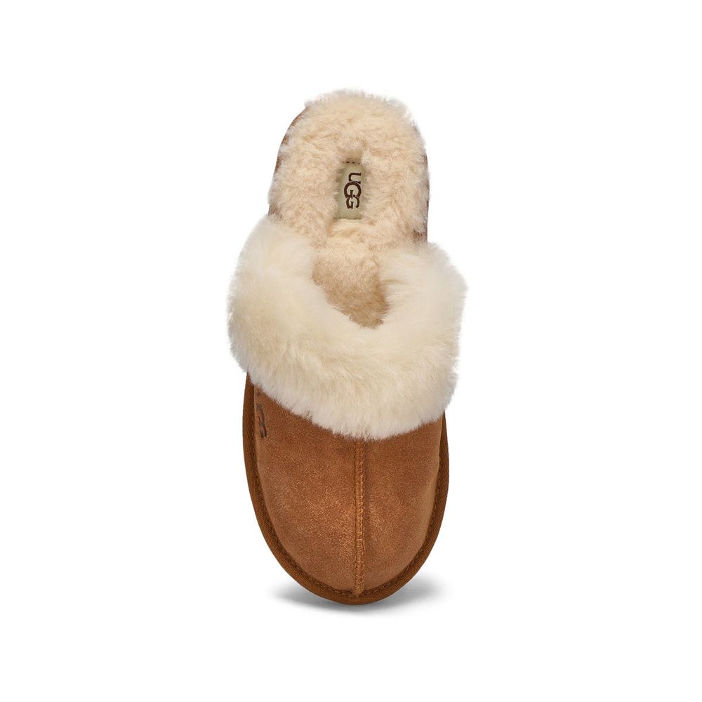 Girls Cozy II Sheepskin Slipper - Chestnut