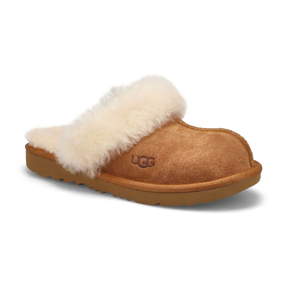 Girls Cozy II Sheepskin Slipper - Chestnut