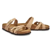 Womens Franca Soft Footbed Nubuck Sandal - Sandcastle