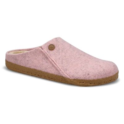 Womens Zermatt Shearling Narrow Slipper - Light Rose