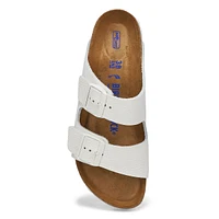 Womens Arizona Soft Footbed Narrow Sandal - White