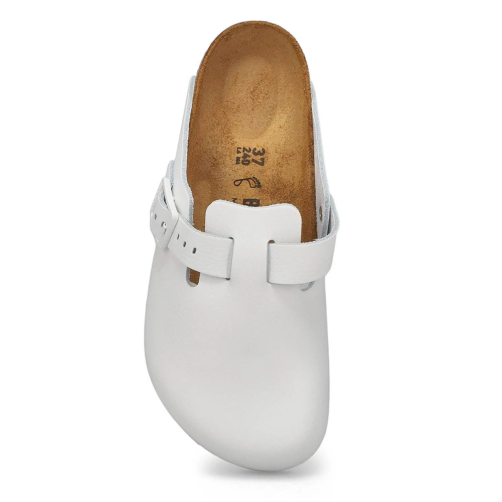 Womens Boston Pro Slip On Clog - White