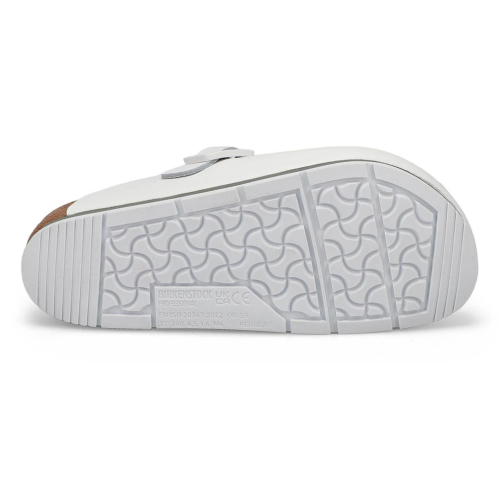 Womens Boston Pro Slip On Clog - White