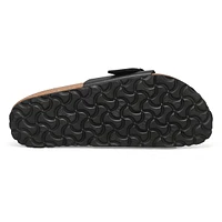 Womens Catalina Soft Footbed Narrow Sandal - Black