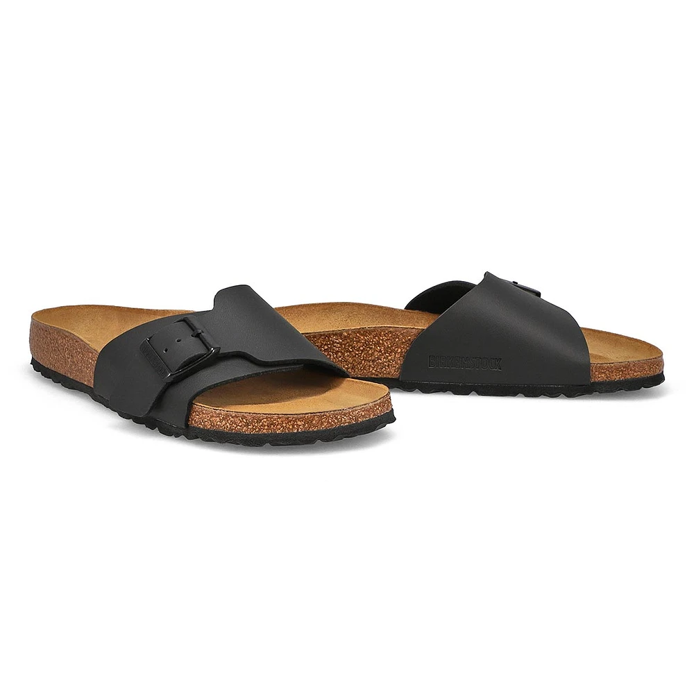 Womens Catalina Soft Footbed Narrow Sandal - Black