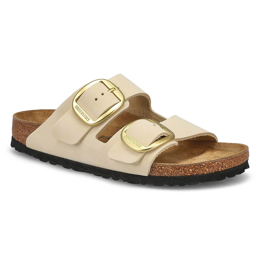 Womens Arizona Big Buckle Narrow 2-Strap Sandal - Ecru