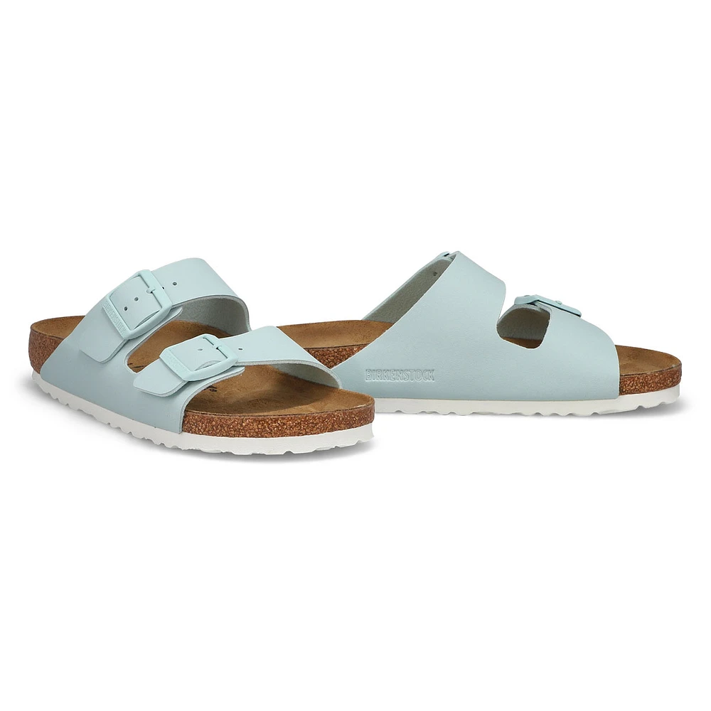 Womens Arizona Birko-Flor 2-Strap Narrow Sandal - Surf Green