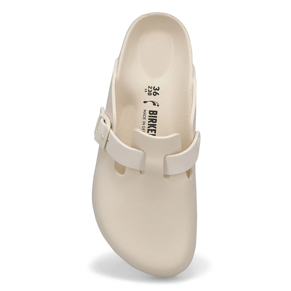 Womens Boston EVA Narrow Casual Clog - Eggshell