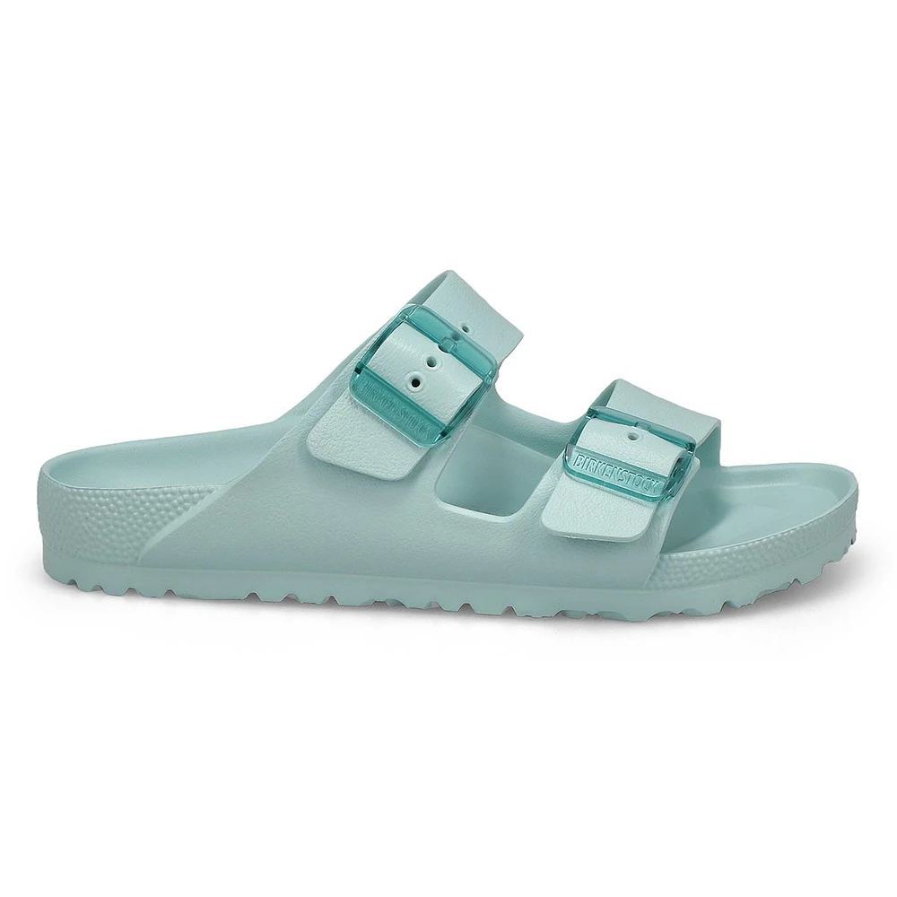 Womens Arizona Stealth Buckle EVA 2 Strap Narrow Sandal - Surf Green