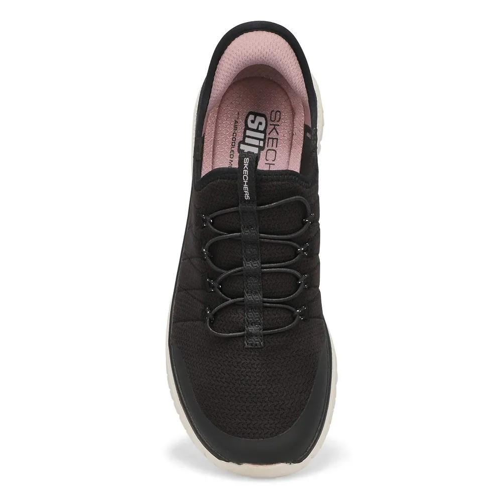 Womens Virtue Glow Slip-Ins Sneaker - Black