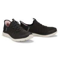 Womens Virtue Glow Slip-Ins Sneaker - Black