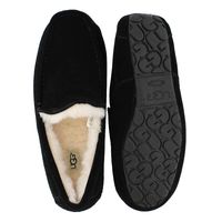 Mens Ascot Sheepskin Slipper - Black