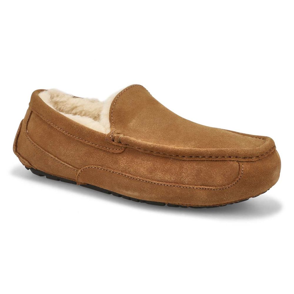 Mens Ascot Sheepskin Slipper - Chestnut