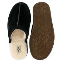 Mens Scuff Sheepskin Slipper - Black