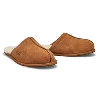 Mens Scuff Sheepskin Slipper - Chestnut