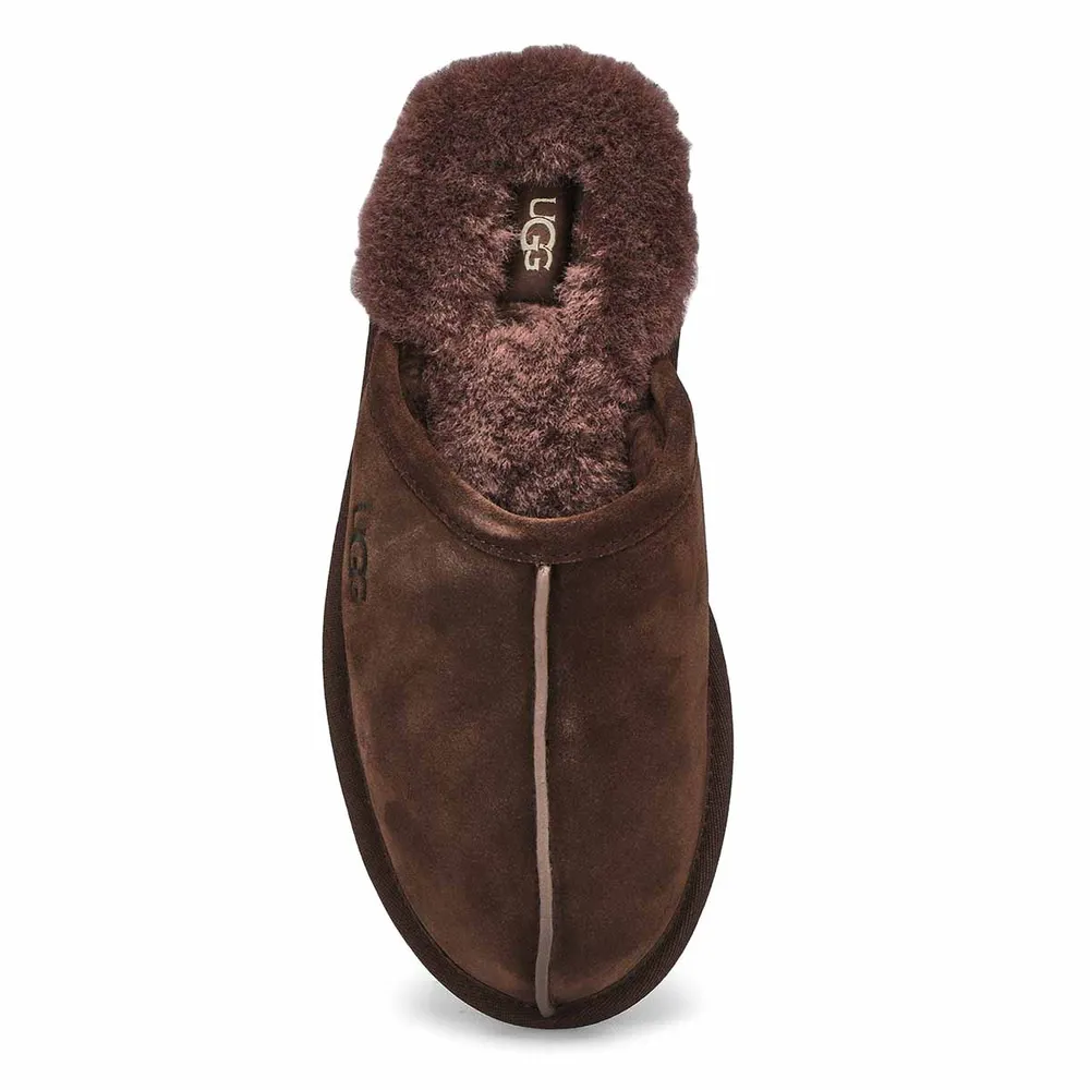 Mens Scuff Sheepskin Slipper - Dusted Cocoa