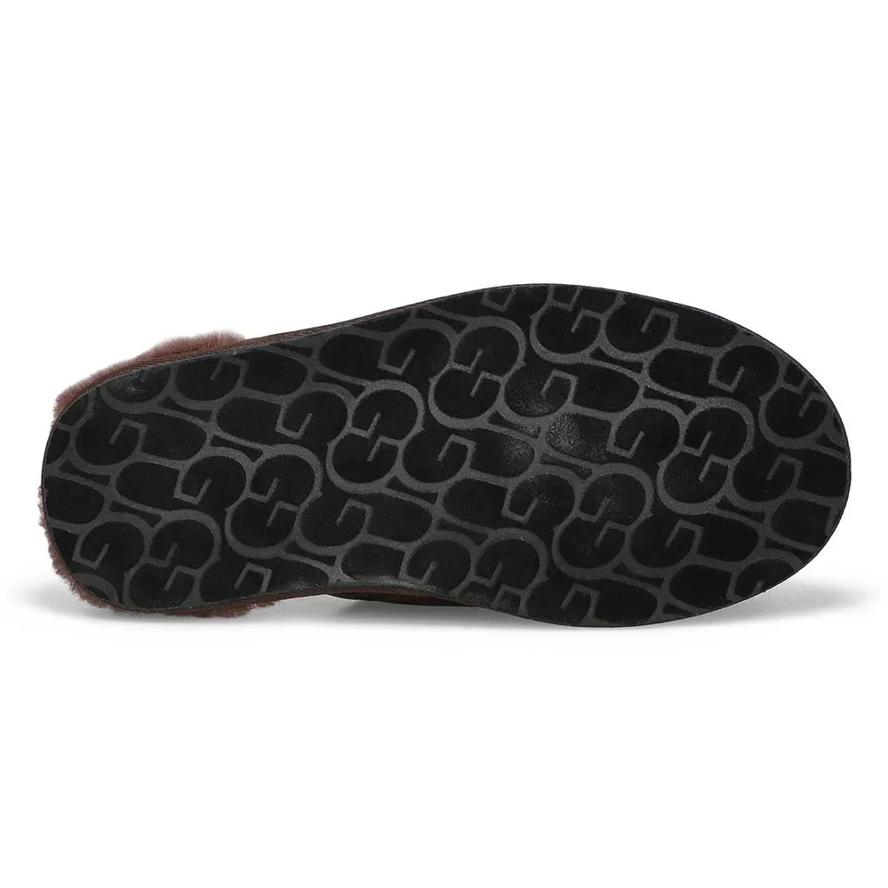 Mens Scuff Sheepskin Slipper - Dusted Cocoa