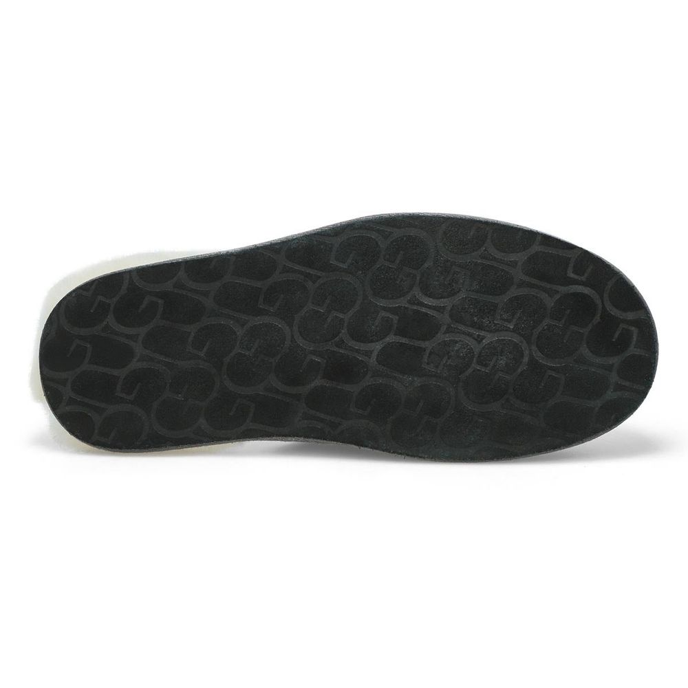 Mens Scuff Sheepskin Slipper -Dark Grey