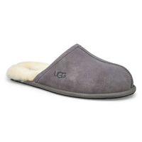 Mens Scuff Sheepskin Slipper -Dark Grey