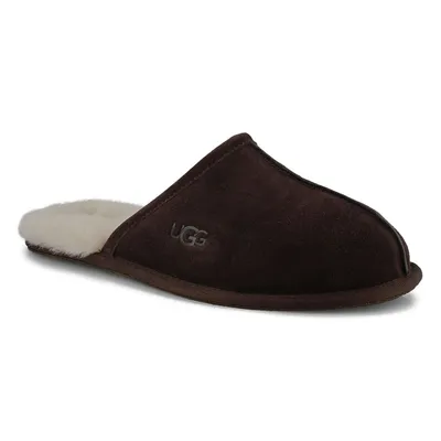 Pantoufle Scuff,peau mouton,expresso,hom