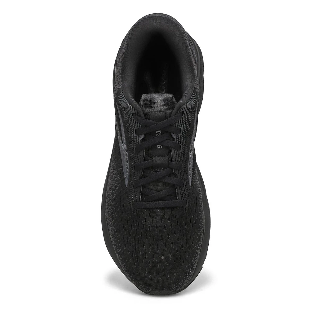 Mens Ghost 16 Lace Up Performance Sneaker - Black/Black/Ebony