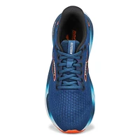 Mens Glycerin 21 Lace Up Performance Sneaker - Blue/Orange