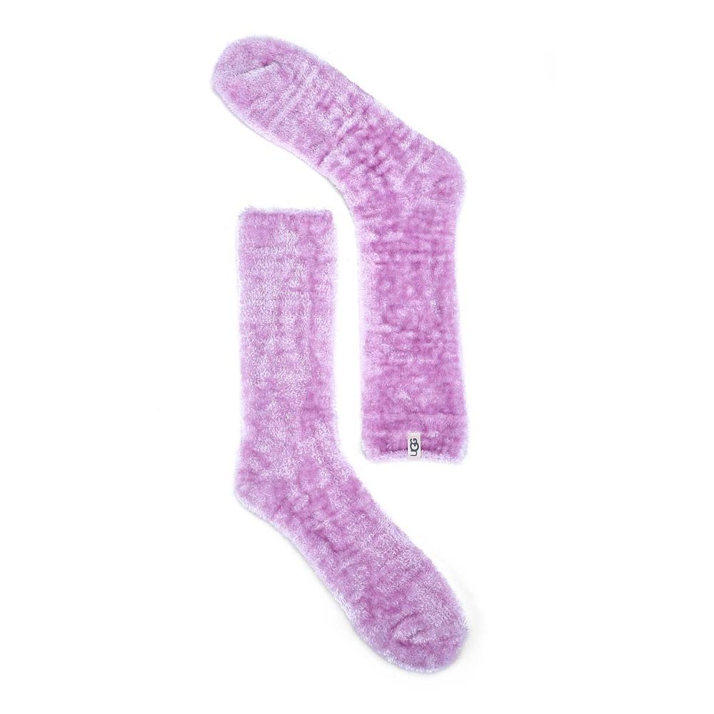 Womens Leda Cozy Crew Sock - Lilac Frost