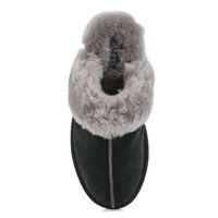 Womens Scuffette II Slipper - Black/Grey