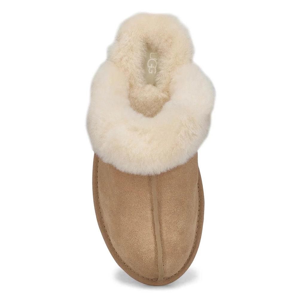 Womens Scuffette II Sheepskin Slipper - Sand