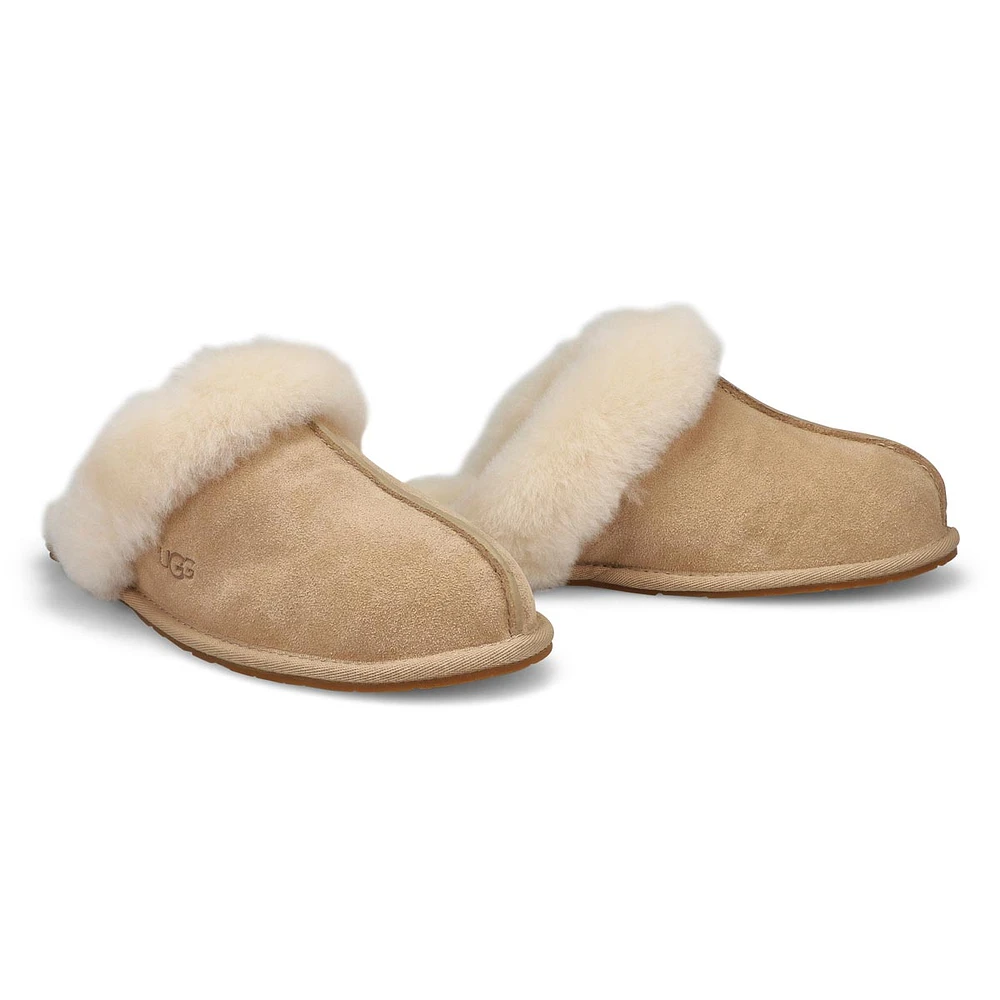 Womens Scuffette II Sheepskin Slipper - Sand