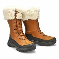 Womens Yose Tall Fluff Waterproof WInter Boot - Chestnut