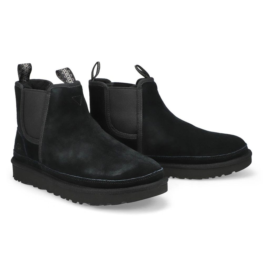 Mens Neumel Lined Chukka Boot - Black