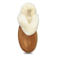 Womens Disquette Sheepskin Slipper - Chestnut