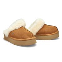 Womens Disquette Sheepskin Slipper - Chestnut