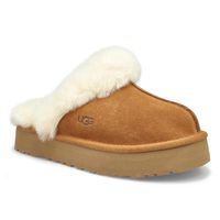 Womens Disquette Sheepskin Slipper - Chestnut