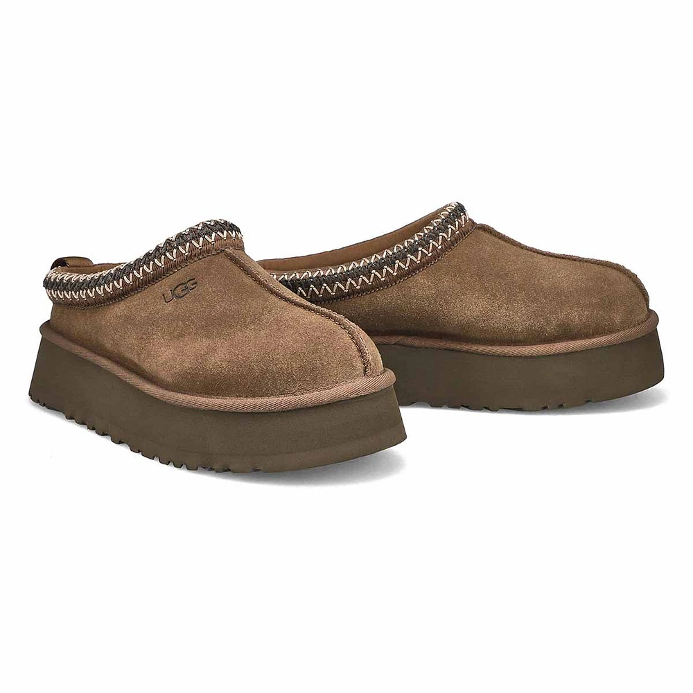 Womens Tazz Platform Slipper - Hickory