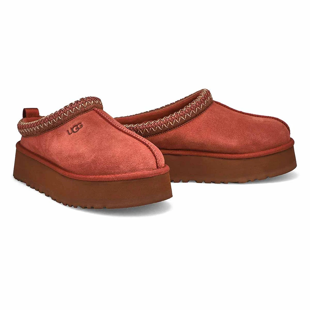 Womens Tazz Platform Slipper - Red Jasper