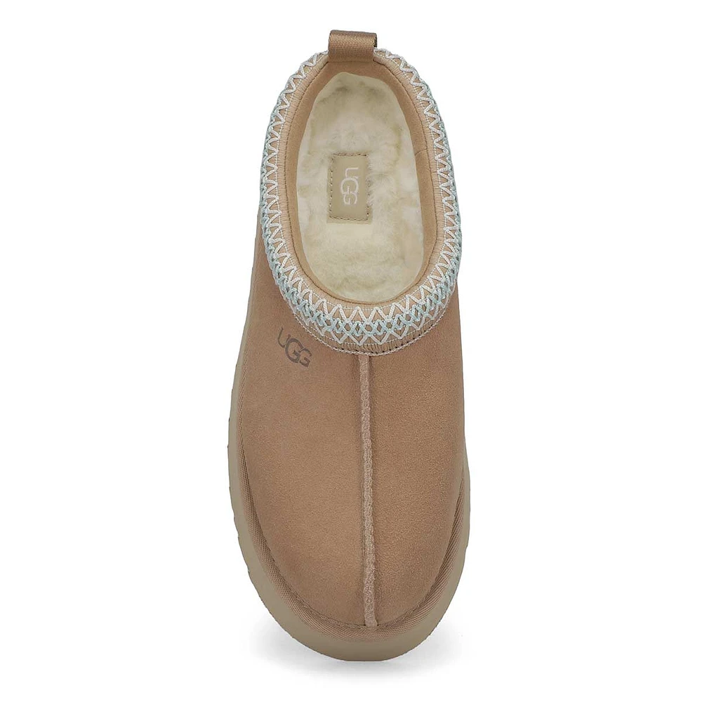 Womens Tazz Platform Slipper - Sand