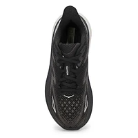 Womens Clifton 9 Lace Up Performance Sneaker - Black/White