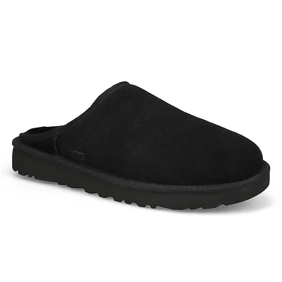 Mens Classic Slip-On Sheepskin Slipper - Black