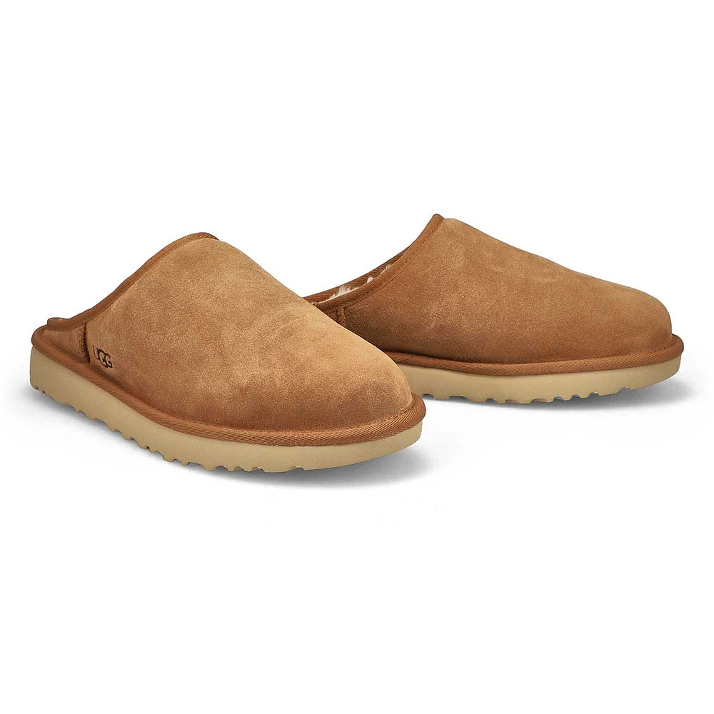 Mens Classic Slip-On Sheepskin Slipper - Chestnut