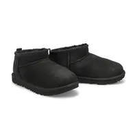 Girls Classic Ultra Mini Sheepskin Boot - Black
