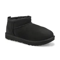 Girls Classic Ultra Mini Sheepskin Boot - Black