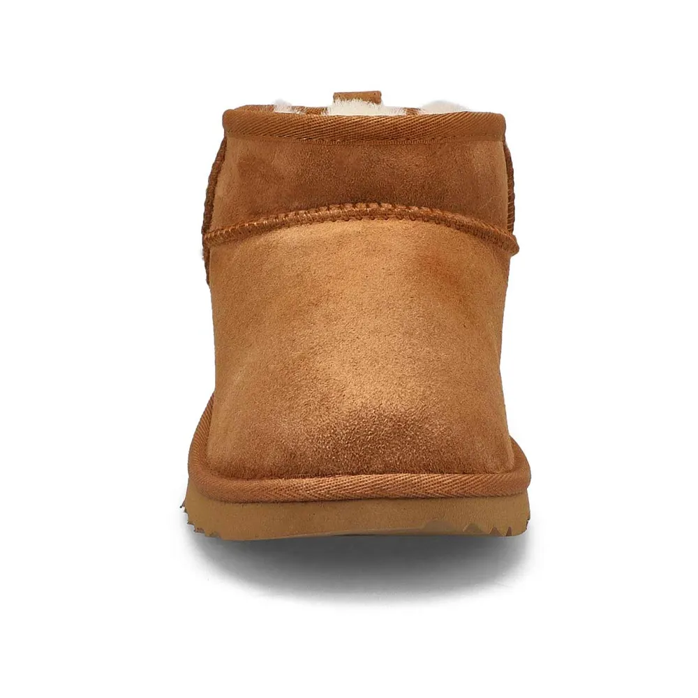 Girls Classic Ultra Mini Sheepskin Boot - Chestnut