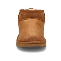 Girls Classic Ultra Mini Sheepskin Boot - Chestnut